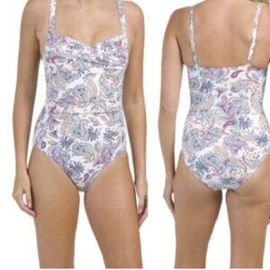 Nip Tuck Amanda Paisley one-piece bathing suit/swim suit size US 8